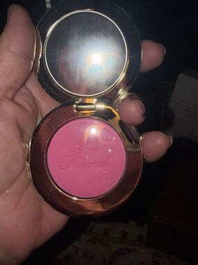 Too Faced Rose Pink Powder Blush in Bright Pink Compact